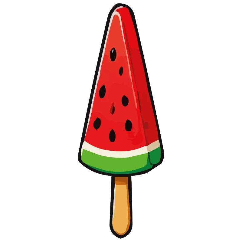 Glaces à la pastèque