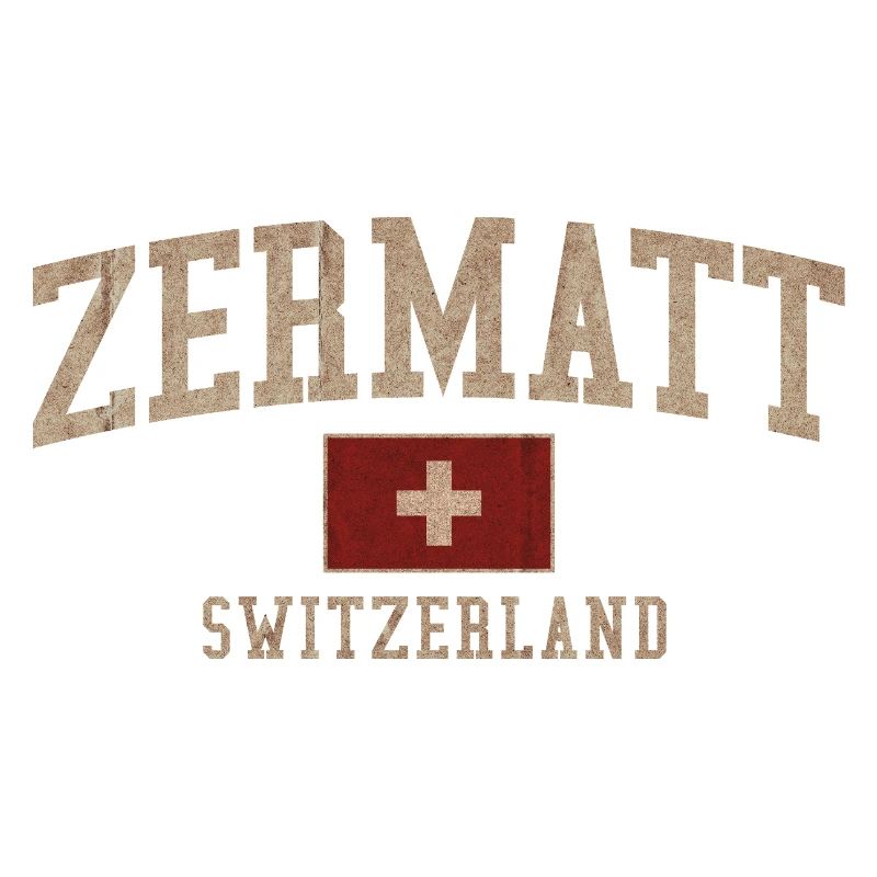Zermatt Logo texturé suisse