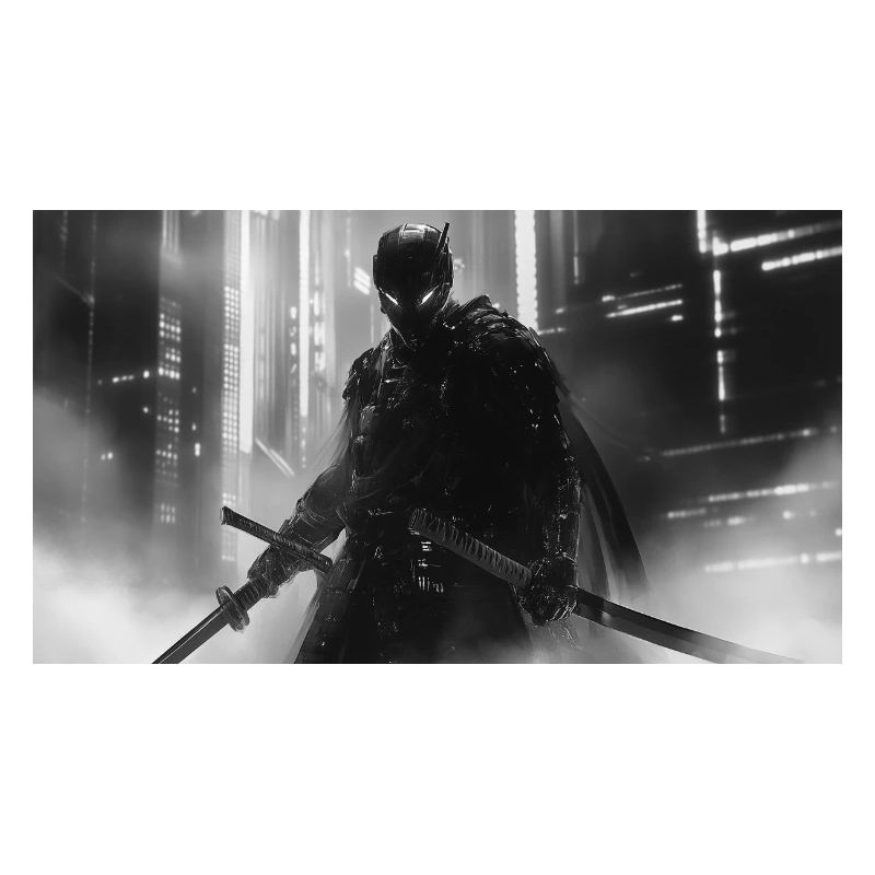 Urban Samurai in Black Shadow