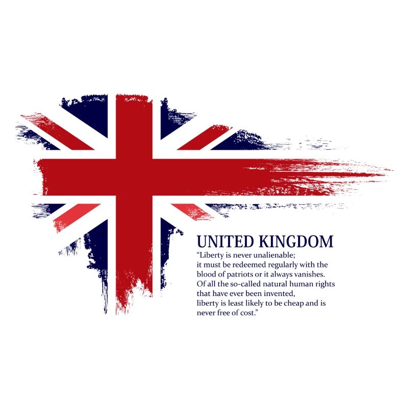 Coup de pinceau du drapeau Union Jack