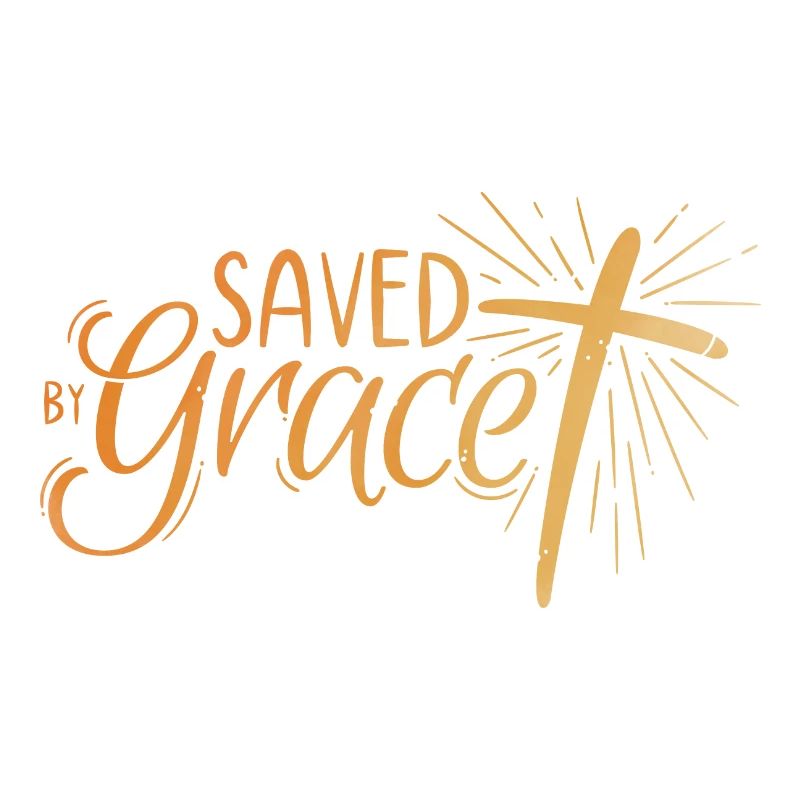 Saved by Grace Lettering