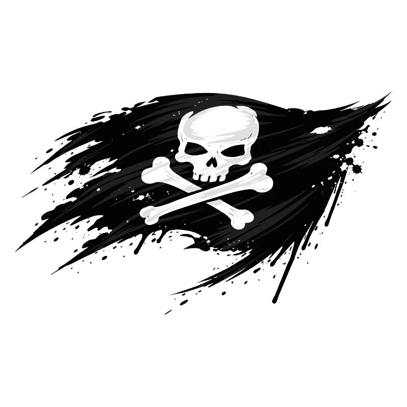 Drapeau du crâne – Symbole du pirate