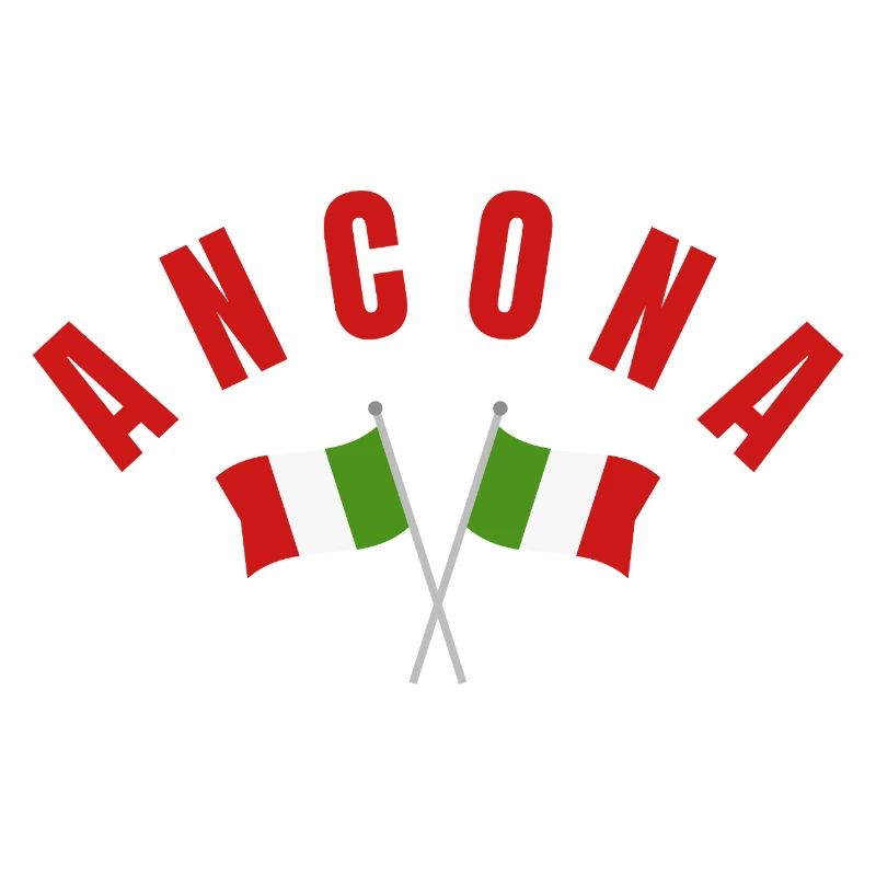 Ancona-Flaggen-Emblem