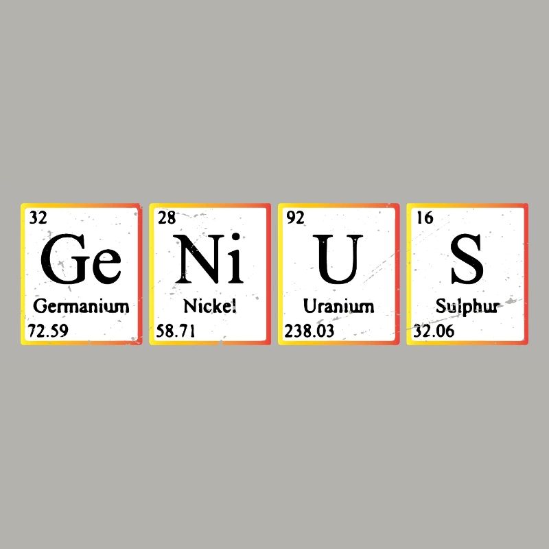 Genius Periodic Table Elements Chemistry