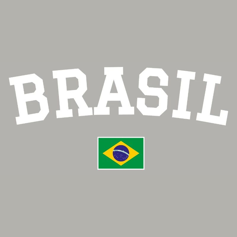 Drapeau du Brésil Dessin blanc