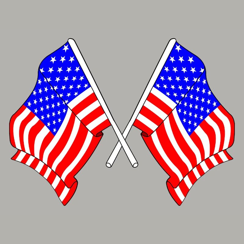 Deux drapeaux des États-Unis