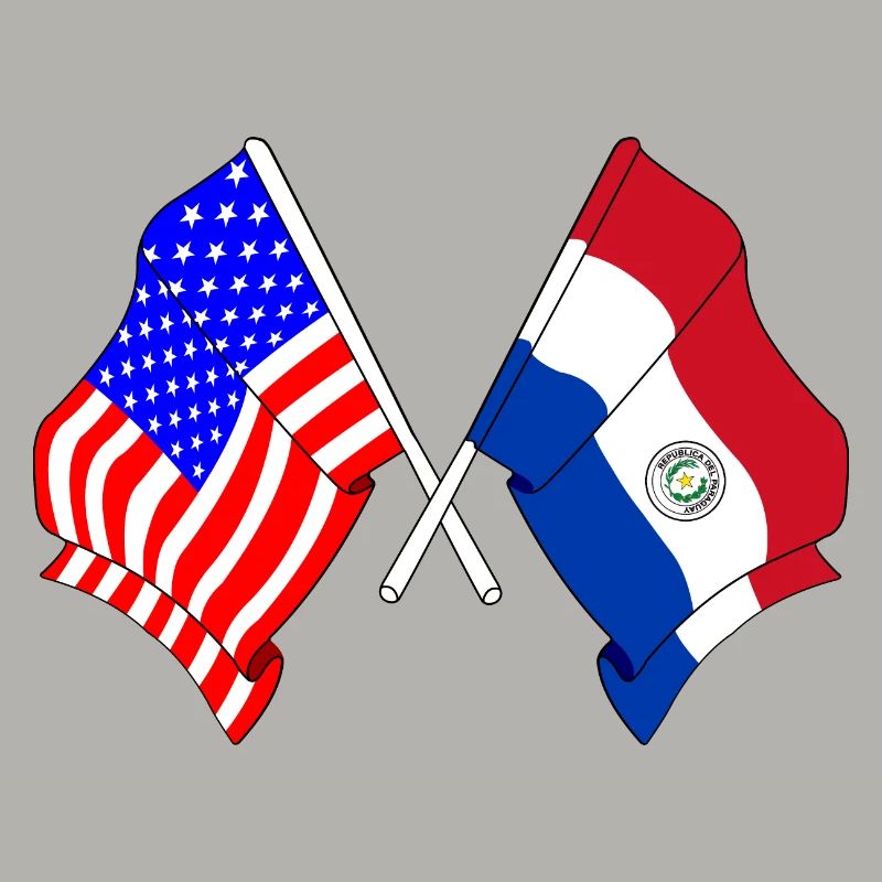 Drapeau des États-Unis, drapeau du Paraguay
