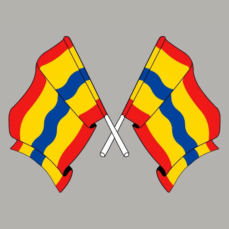 Zwei Flaggen der Provinz Overijssel