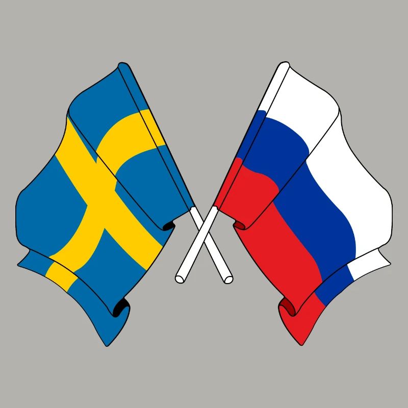 Drapeau Suède drapeau Russie