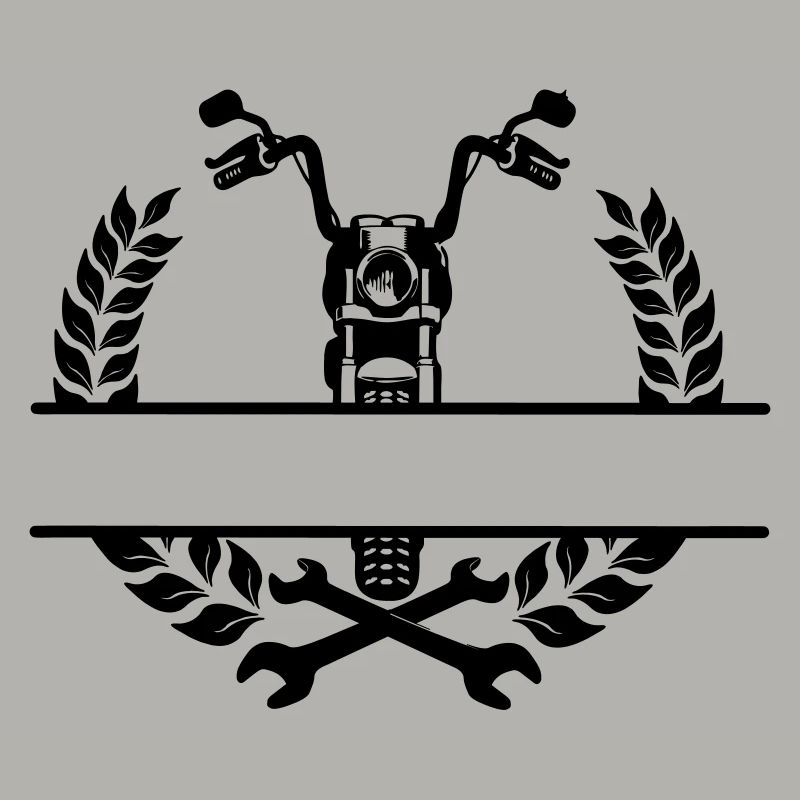Motorradmechaniker- oder Werkstattlogo
