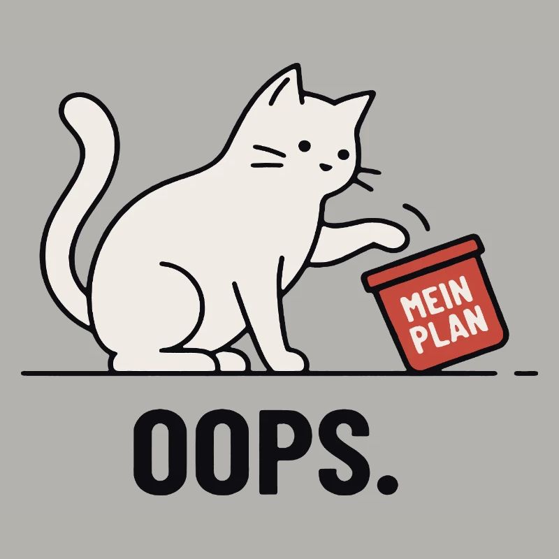 Mon plan... Oups – Chat drôle