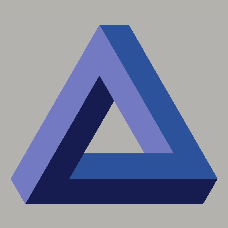 Optical illusion triangle
