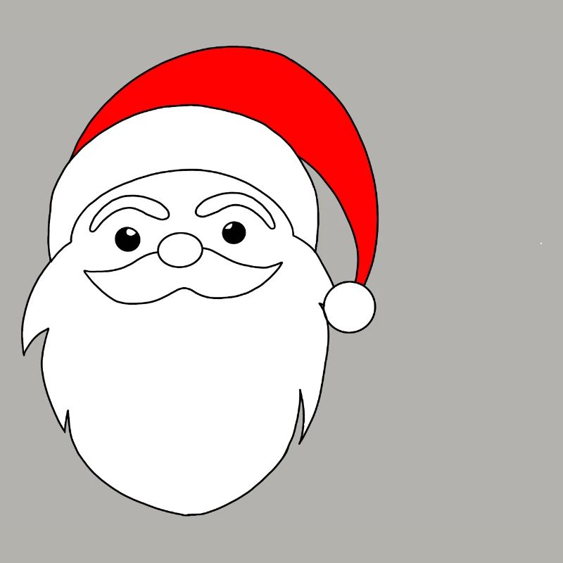 Weihnachtsmann Linienkunst