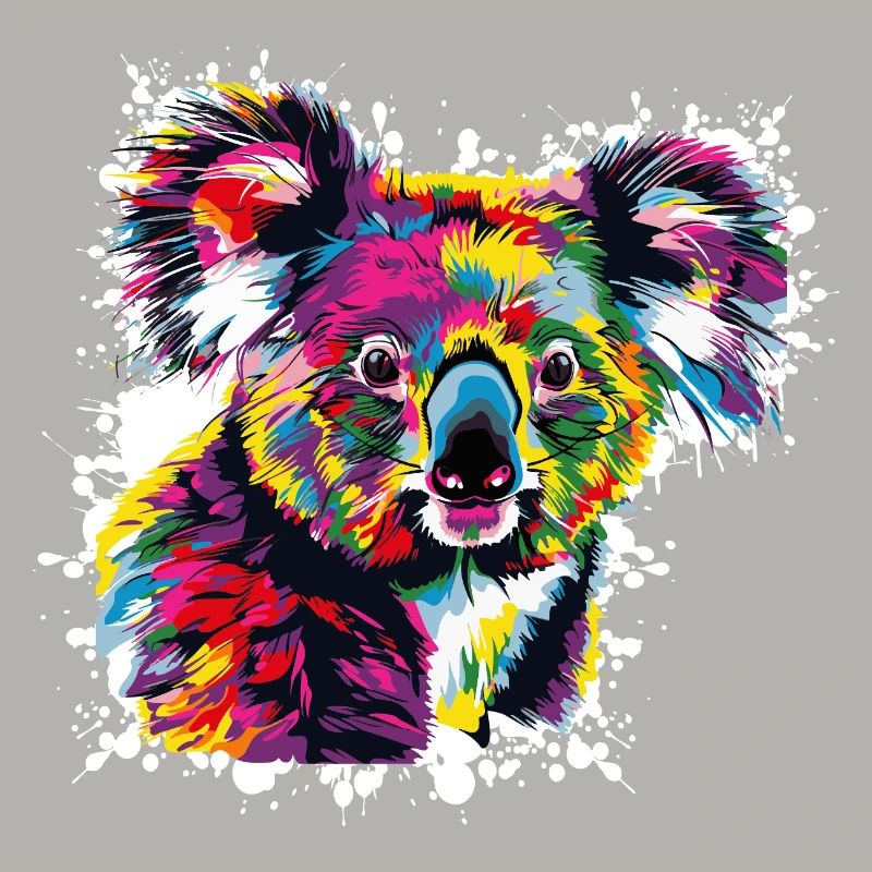 Creative Koala Color Explosion