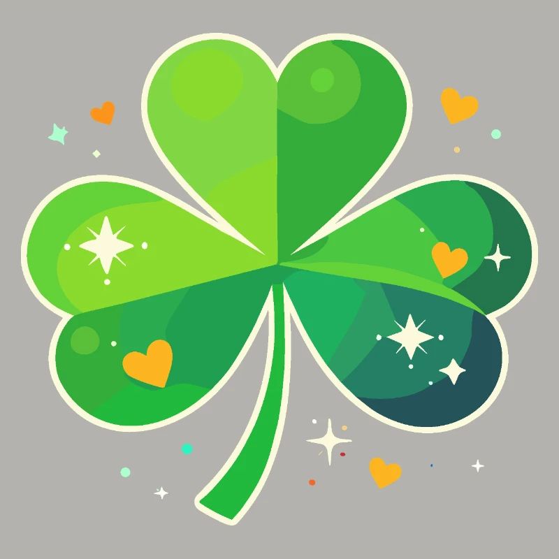 Fête de la Saint-Patrick Trèfle Lucky