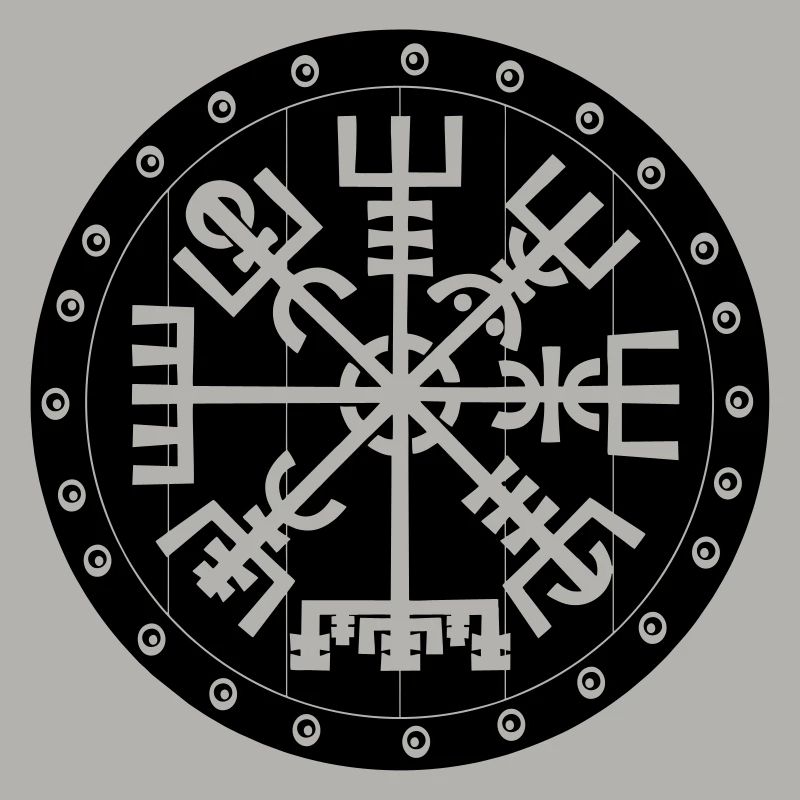 Vegvisir Viking compas in Vikng shield