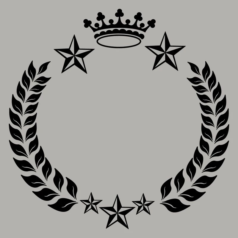 Lorbeerkranz Stern Krone