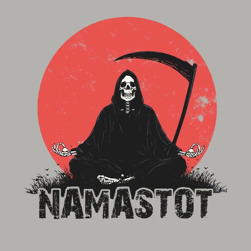 Grim Reaper Does Yoga – Funny Grim Reaper Design