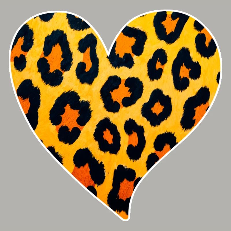 Leopard Heart Pattern: Wild Temperament