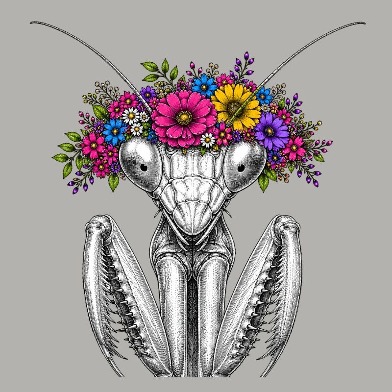 Couronne de fleurs Mantispin