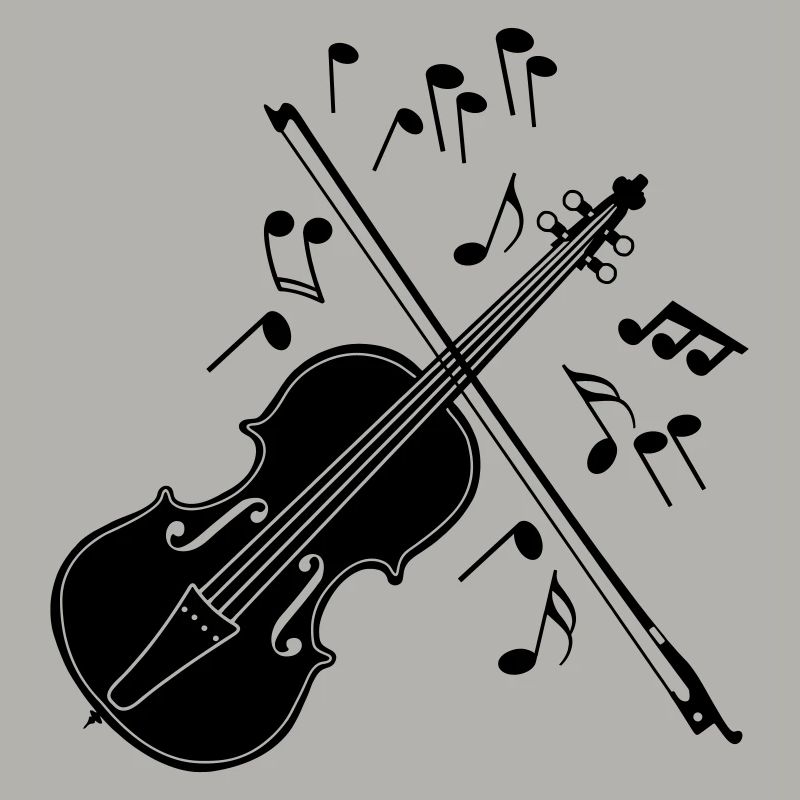 Violon avec notes