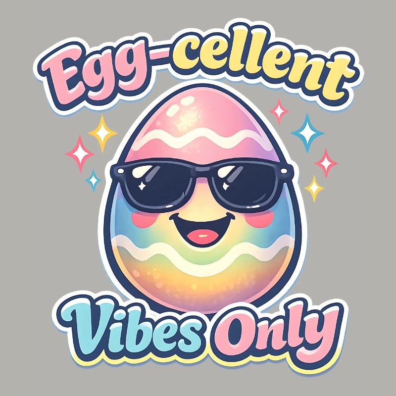 Egg Cellent Vibes Only Easter Easter Egg