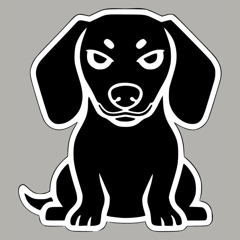 Dackel Hund Sticker Icon
