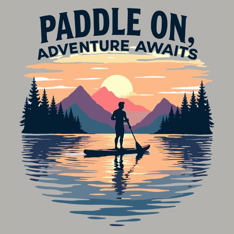 Paddle On Adventure Sunset Scene