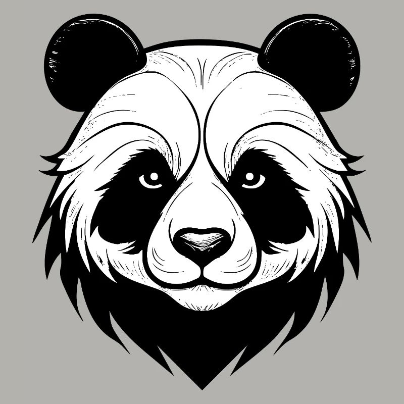 Conception élégante du masque de panda