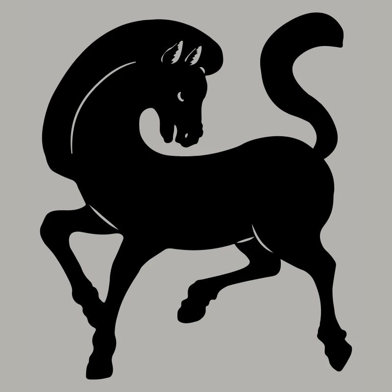 Image d’ombre de cheval année du cheval