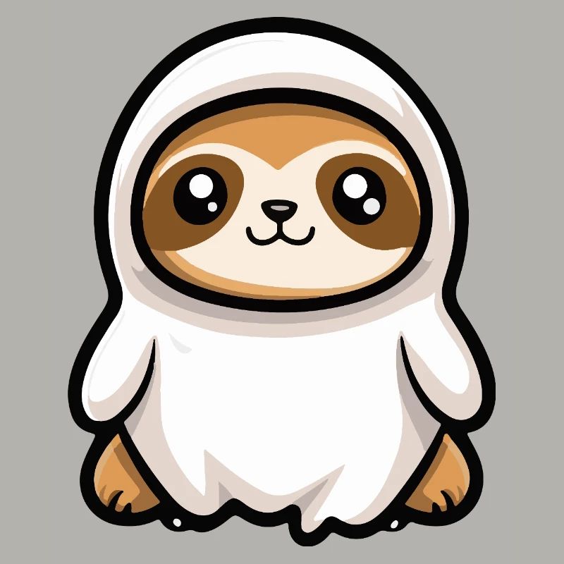 Sloth Halloween Ghost