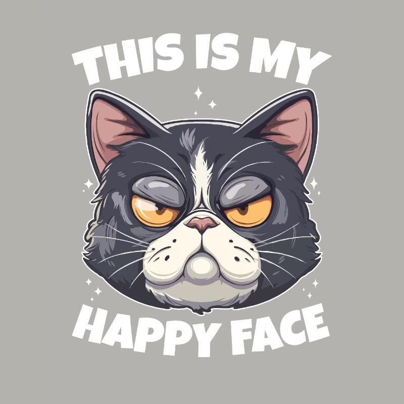 C’est mon chat au visage heureux