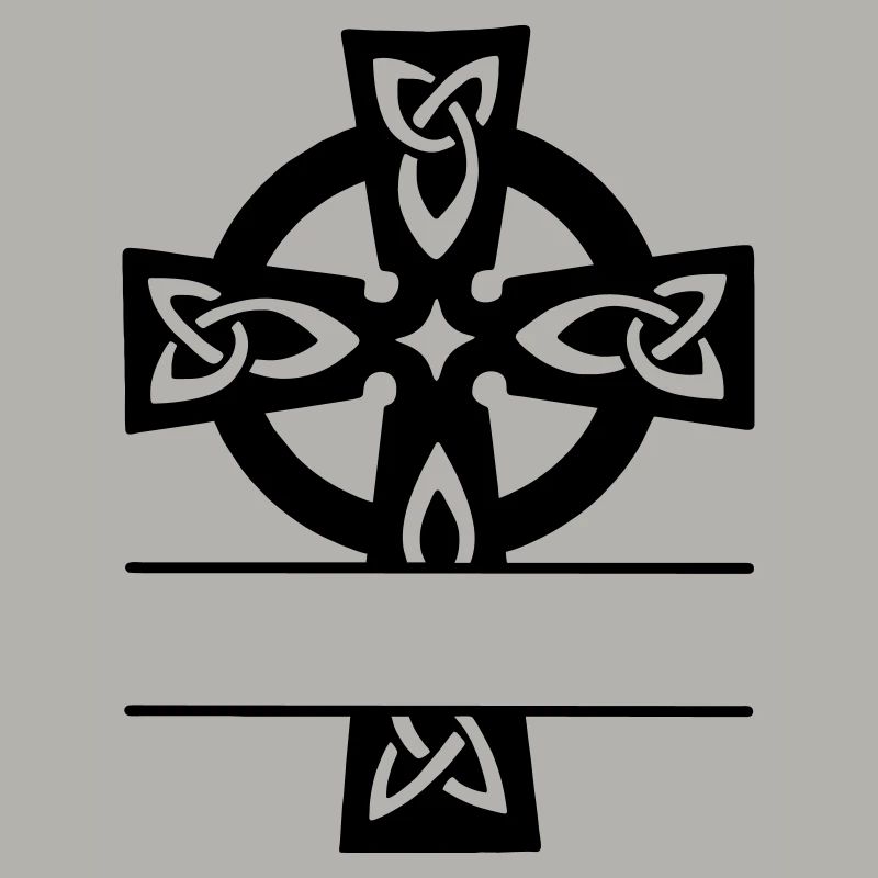 Logo du monogramme de croix celtique