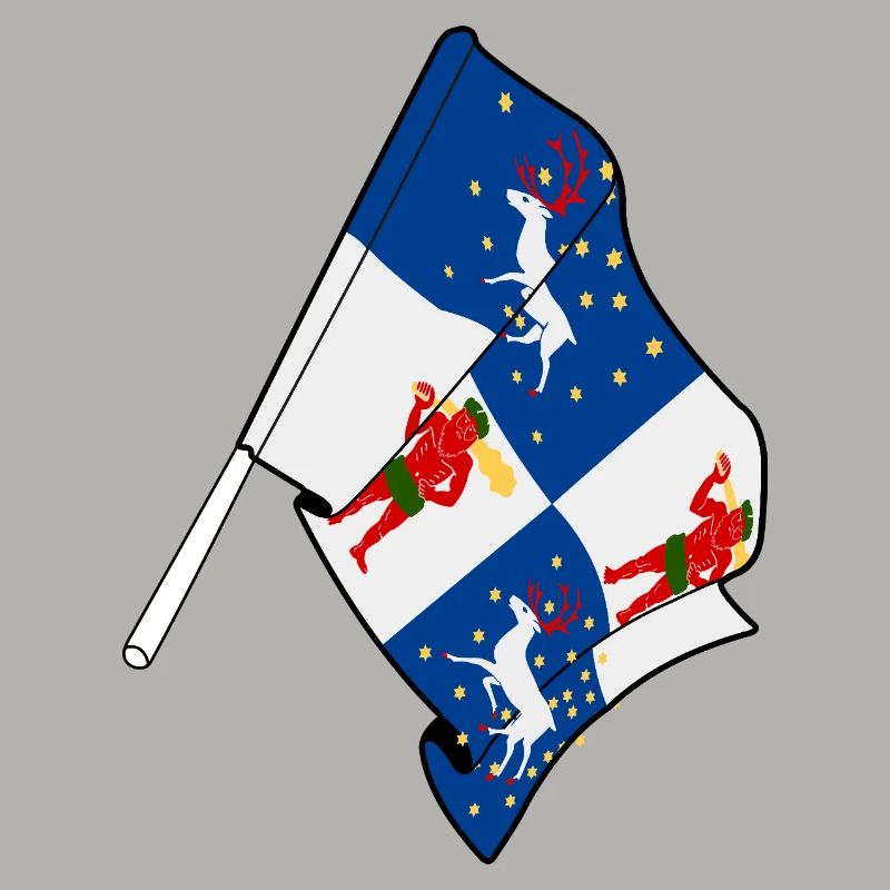 Drapeau de Norrbotten, Suède