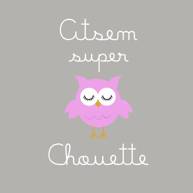 Atsem super chouette (écrit blanc)