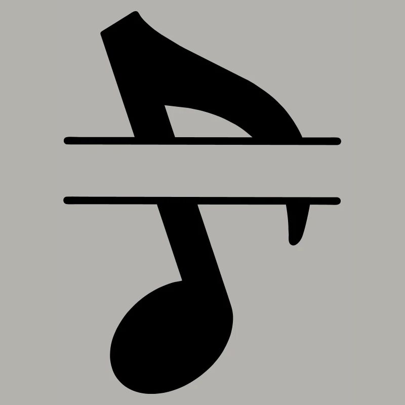 Bannière de texte note de musique