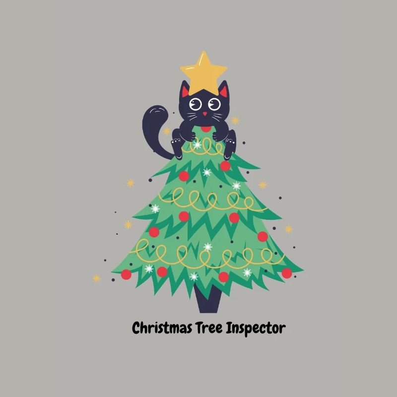 Katzen-Weihnachtspullover im Baum