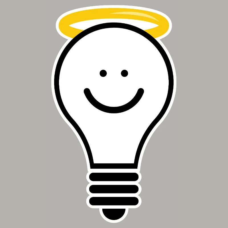 Light bulb with halo – creative light moti
