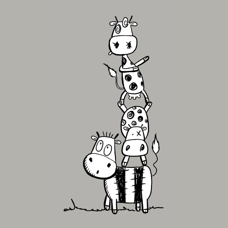 Three Crazy Cows I Weird Cow Comic I Fun