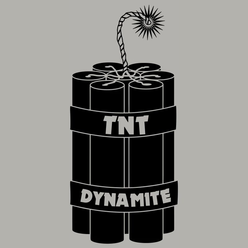 Sept bâtons de dynamite brûlants
