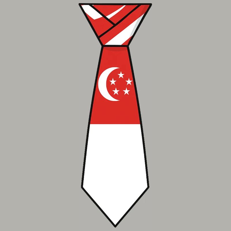 Cravate de Singapour – Conception du drapeau