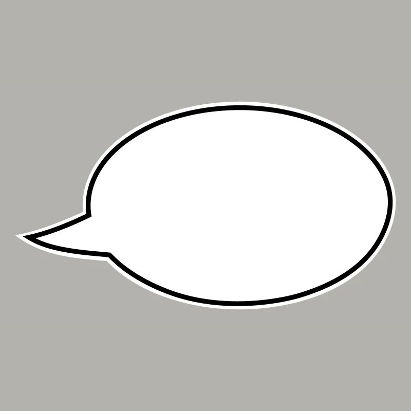 Speech bubble comic right