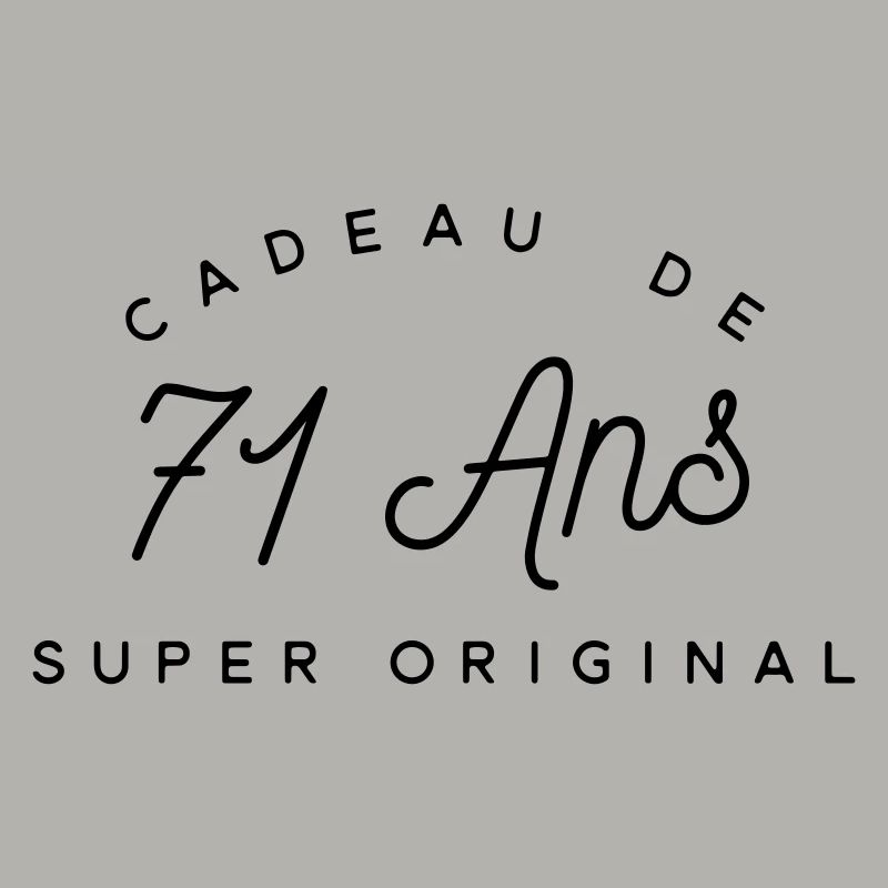 Cadeau 71 ans  