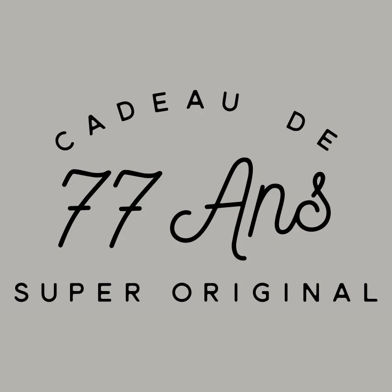 Cadeau 77 ans 
