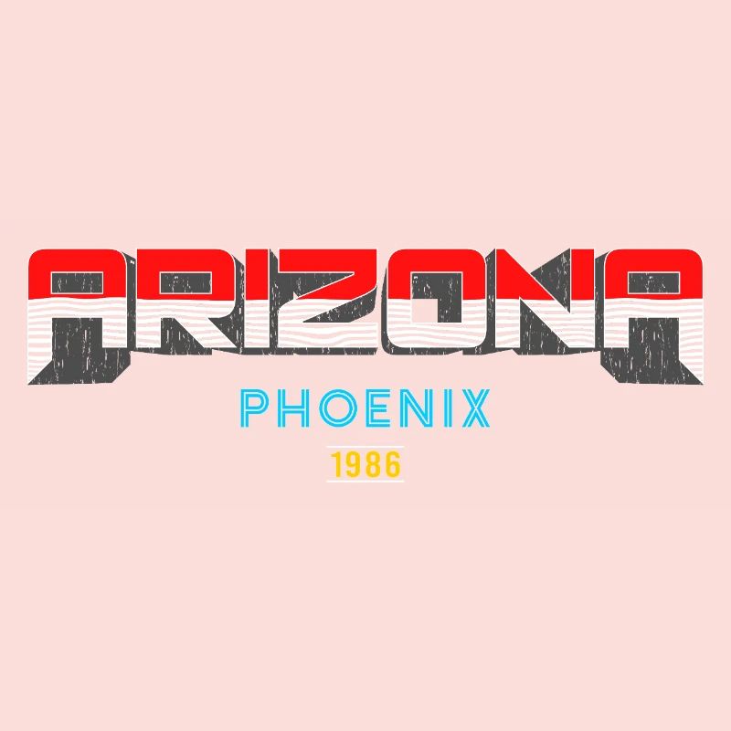 Arizona Phoenix 1986 Grafikdesign