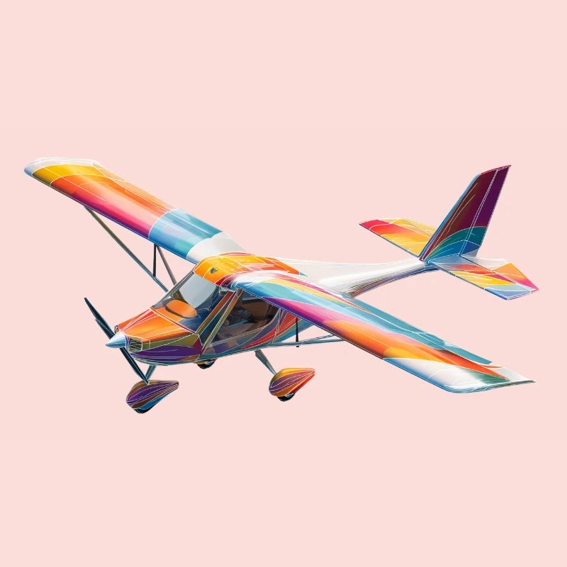 RC-Regenbogenflugzeug Muster