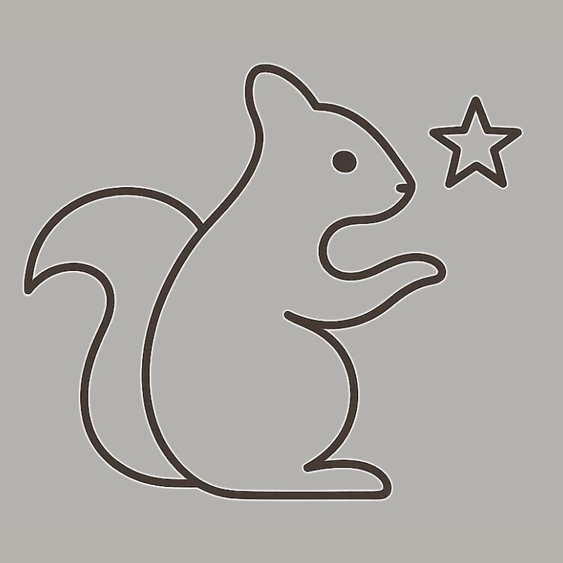 Eichhörnchen Sternenzauber