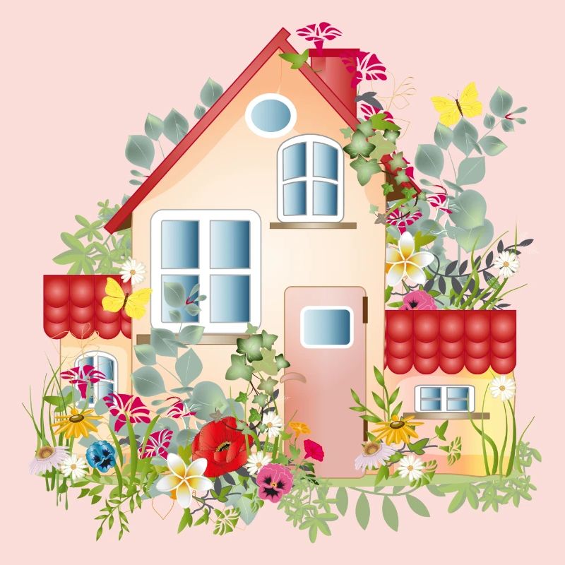 bunte Villa mit üppigen Garten - Ein Traumhaus