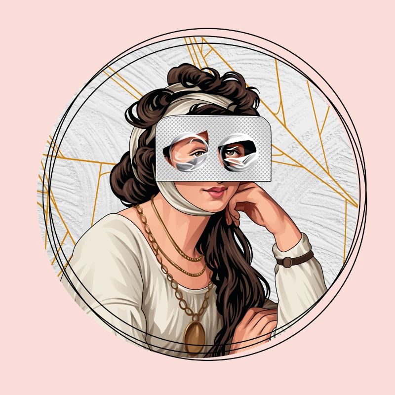 Illustration // Blick durch Medikamente