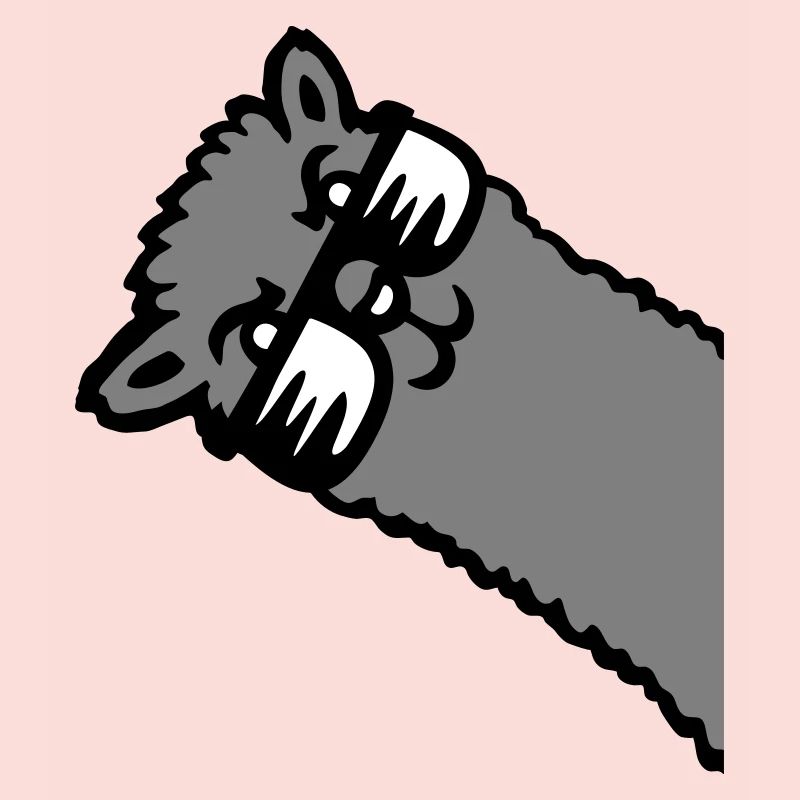 Llama Alpaca Head Sunglasses Cool Gray Funny Cute